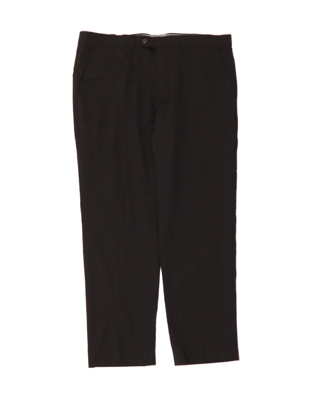 CHAPS Mens Straight Suit Trousers W40 L30 Black Wool Vintage Chaps and Second-Hand Chaps from Messina Hembry 
