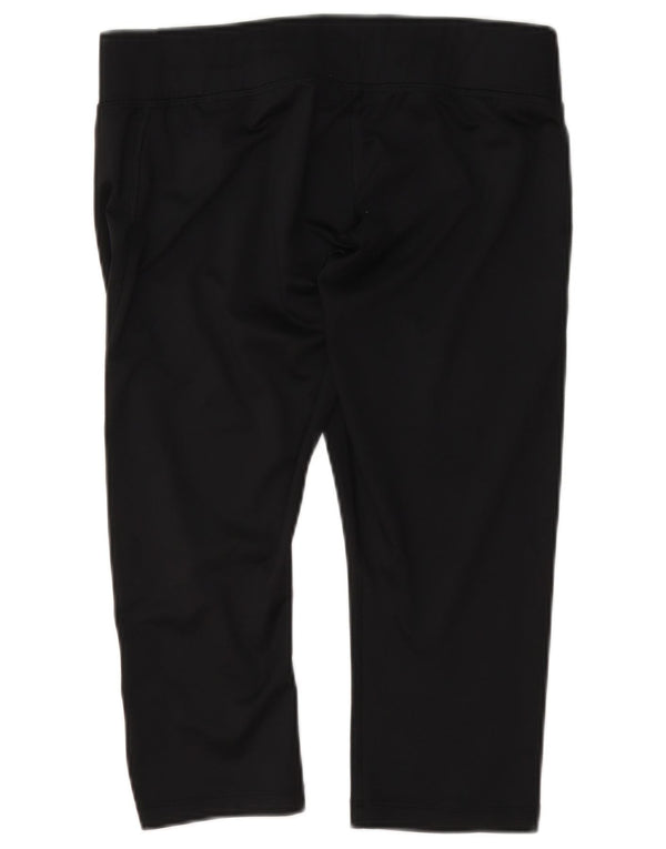 Asics Womens Capri Tracksuit Trousers UK 14 Large Black Polyester