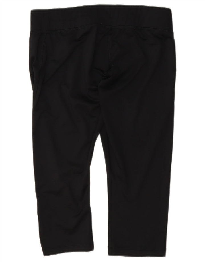 Asics Womens Capri Tracksuit Trousers UK 14 Large Black Polyester