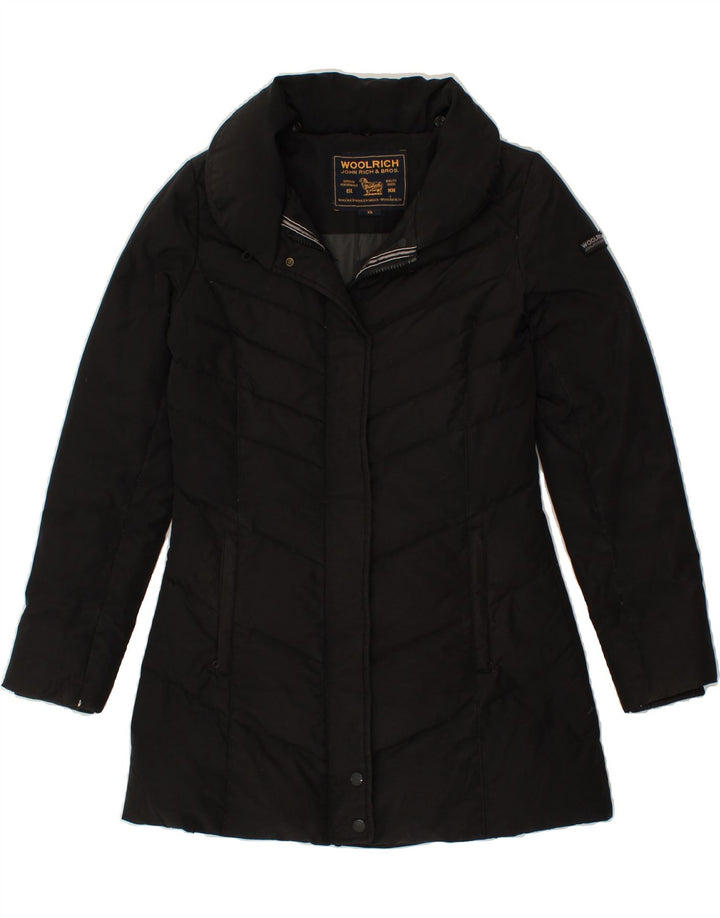 WOOLRICH Womens Padded Coat UK 6 XS Black Cotton Vintage Woolrich and Second-Hand Woolrich from Messina Hembry 