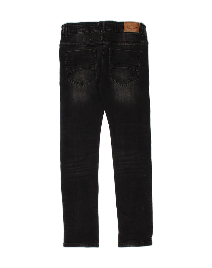 PENGUIN Boys Slim Jeans 10-11 Years W26 L26 Black Vintage Penguin and Second-Hand Penguin from Messina Hembry 