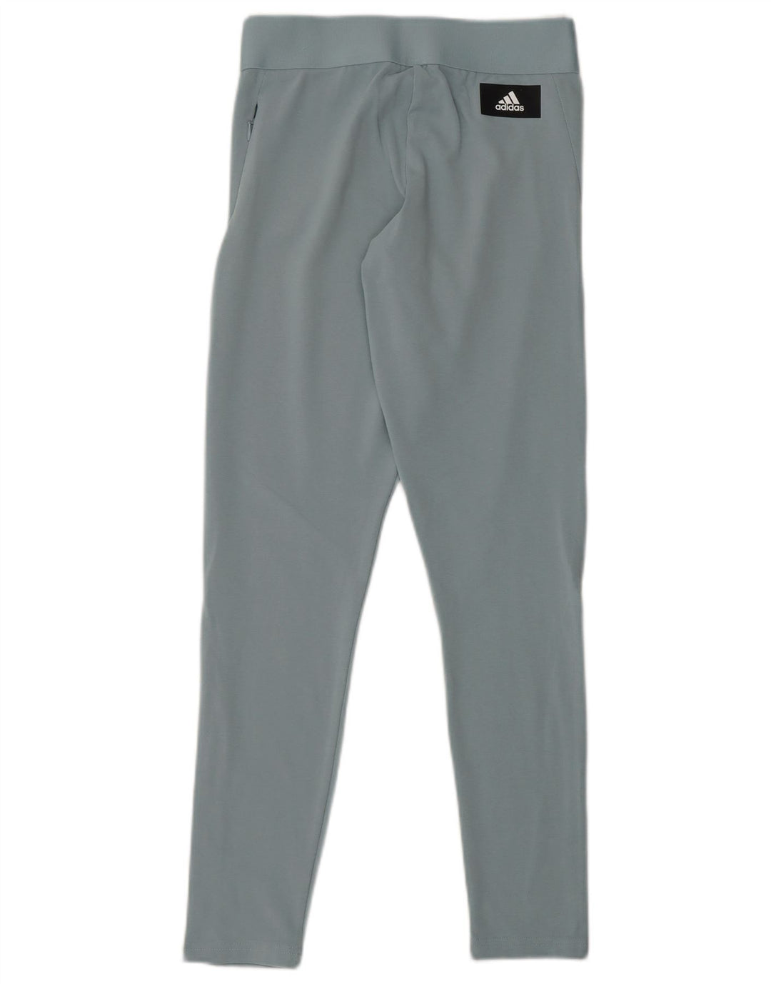 ADIDAS Womens Graphic Leggings UK 8/10 Small Blue Cotton