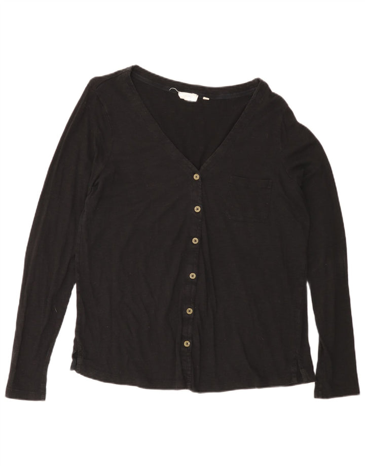 FAT FACE Womens Shirt Blouse UK 16 Large Black