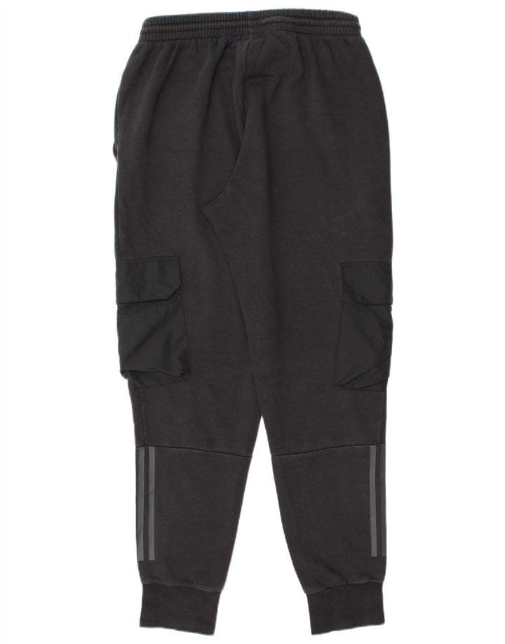 ADIDAS Mens Cargo Tracksuit Trousers Joggers Medium  Black Cotton
