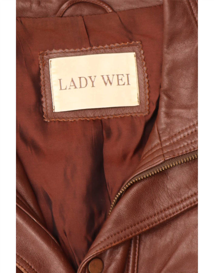 Vintage Mens Leather Jacket UK 40 Large Brown