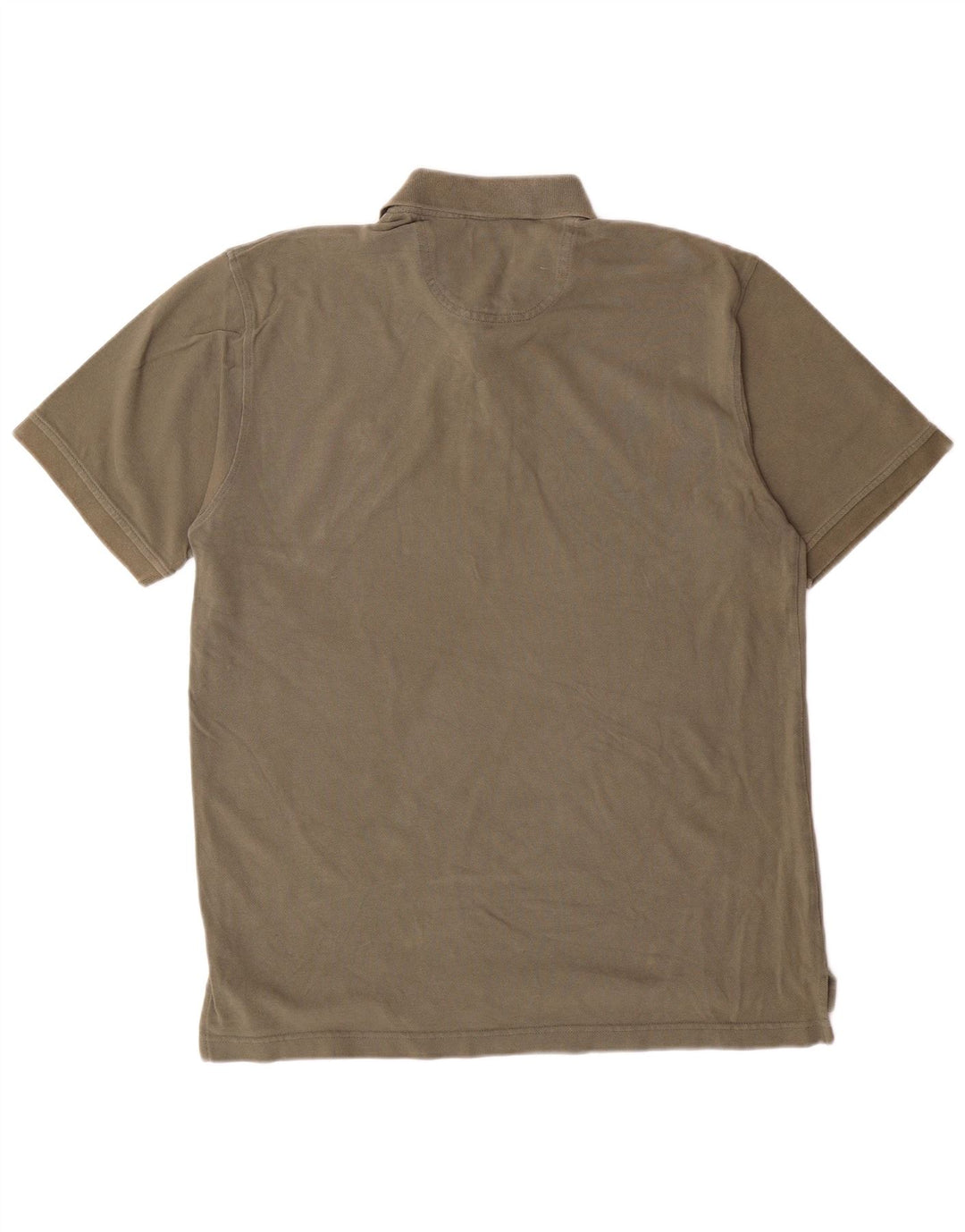 Izod Mens Polo Shirt Large Khaki Cotton