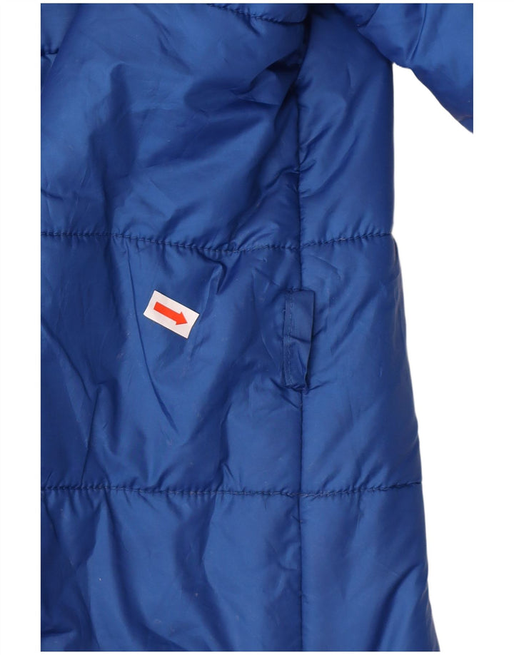 CAVALLI Womens Padded Jacket IT 46 Large Blue Polyester