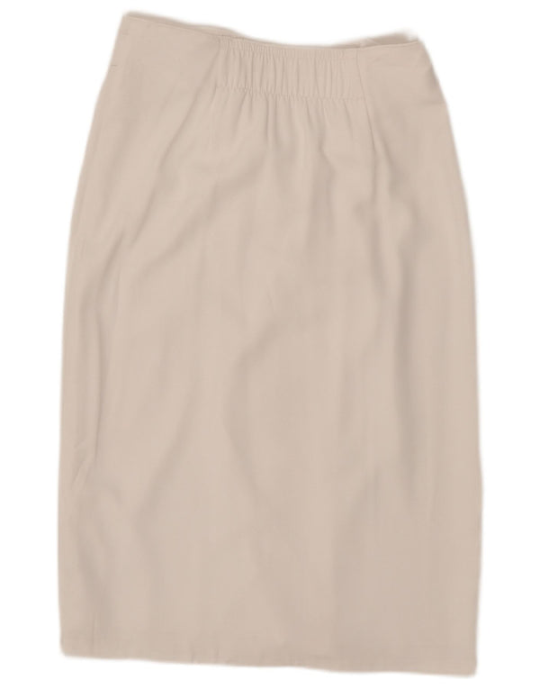 MARKS & SPENCER Womens Straight Skirt UK 12 Medium W30 White Polyester