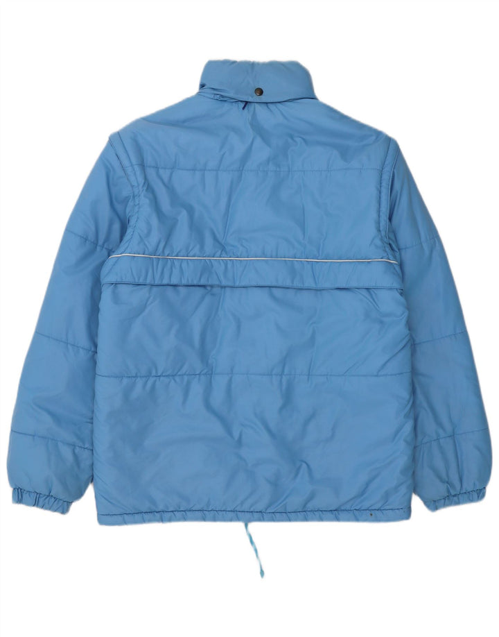 Vintage Mens Padded Jacket IT 48 Medium Blue Polyamide