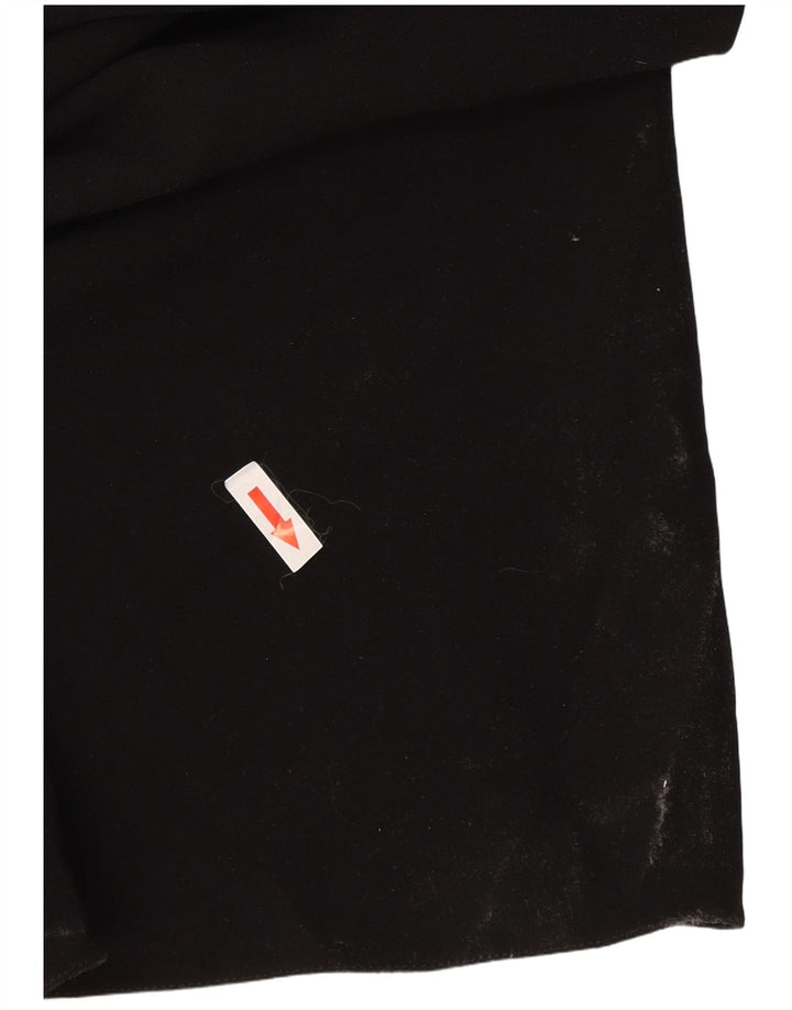 Zara Womens Long Sleeve Maxi Dress UK 12 Medium Black Polyester