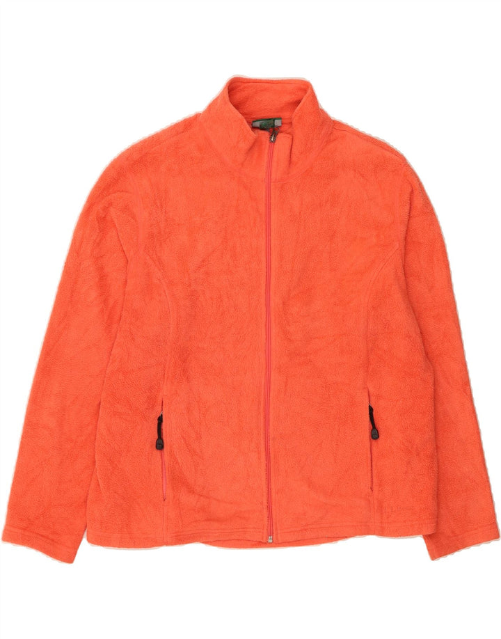 L.L.BEAN Womens Fleece Jacket UK 22 3XL Orange Polyester Vintage L.L.Bean and Second-Hand L.L.Bean from Messina Hembry 