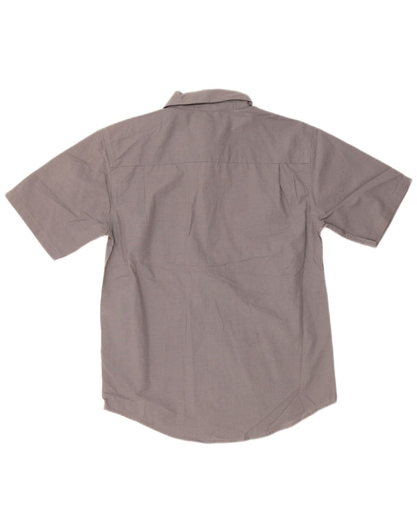 Calvin Klein Jeans Boys Short Sleeve Shirt 14-15 Years Large Grey Pinstripe