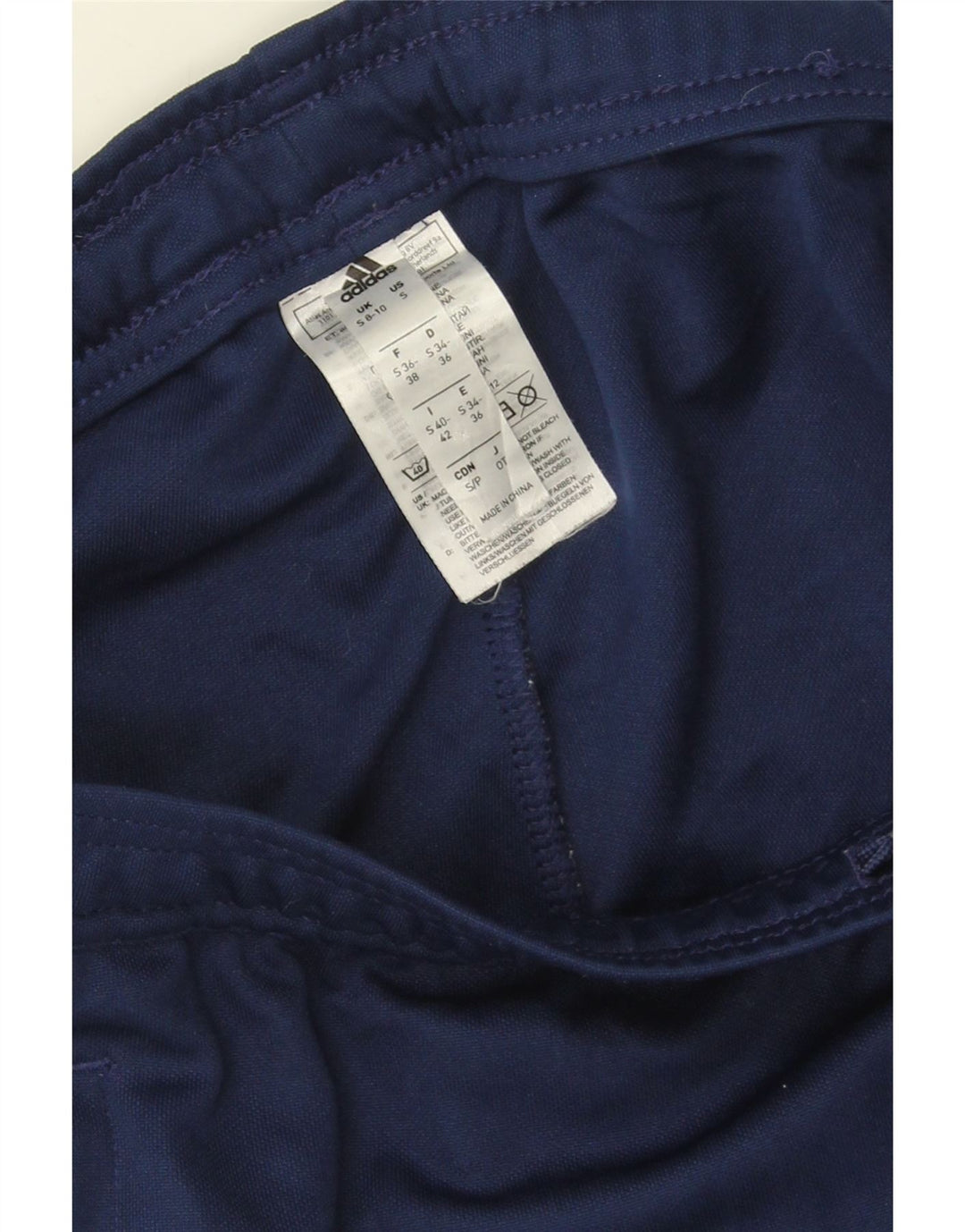 ADIDAS Womens Climacool Leggings UK 8/10 Small  Navy Blue Polyester Vintage Adidas and Second-Hand Adidas from Messina Hembry 