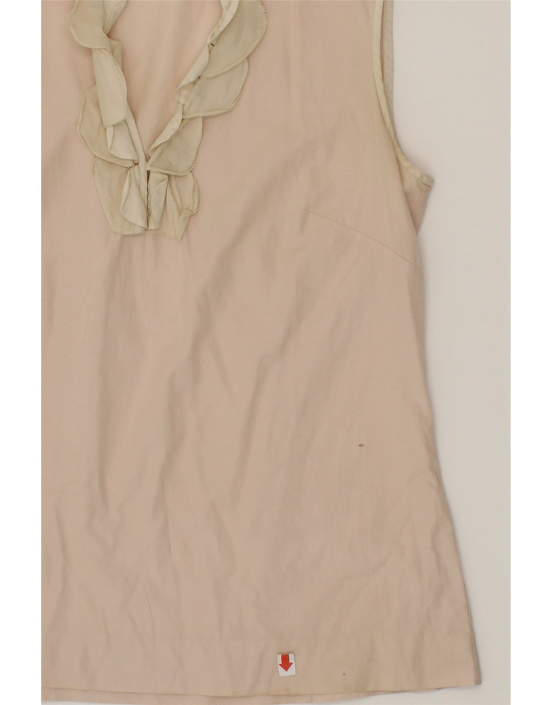 J. CREW Womens Sleeveless Blouse Top US 4 Small Beige Cotton Vintage J. Crew and Second-Hand J. Crew from Messina Hembry 