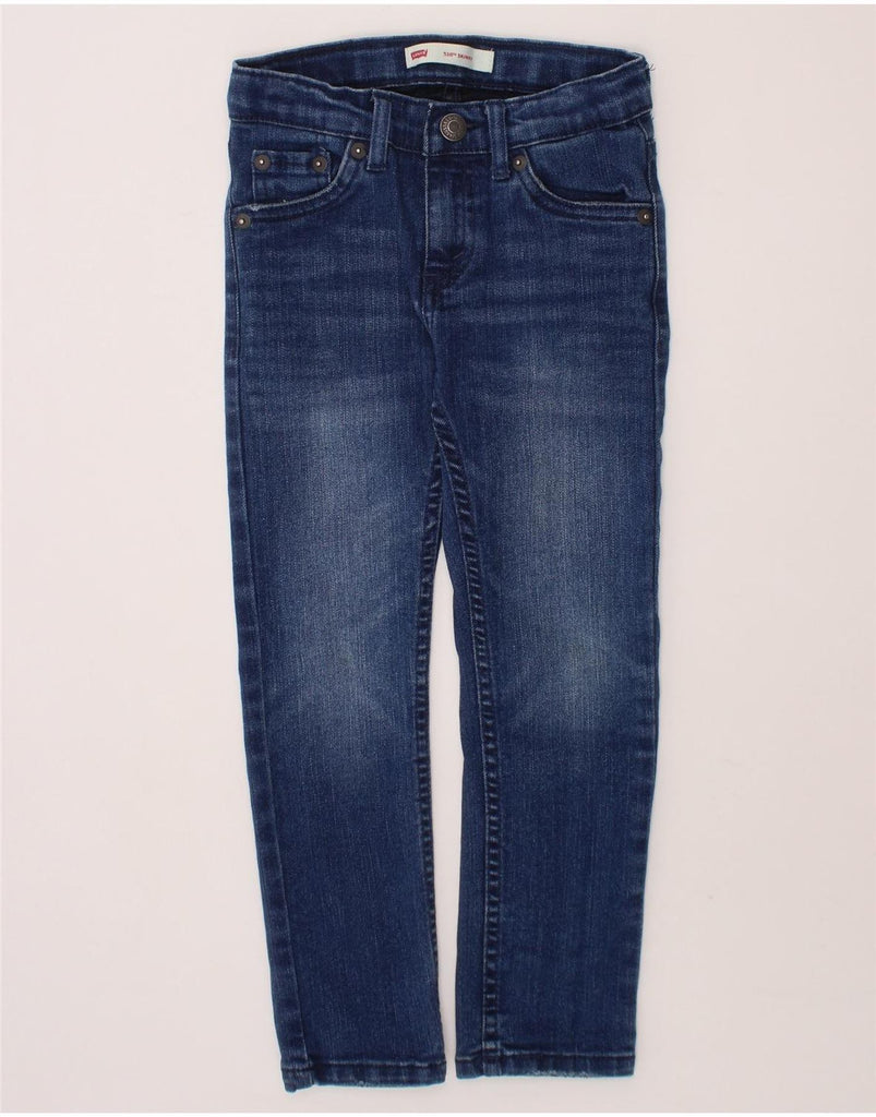 LEVI'S Boys 510 Skinny Jeans 4-5 Years W22 L17 Blue Cotton Vintage Levi's and Second-Hand Levi's from Messina Hembry 
