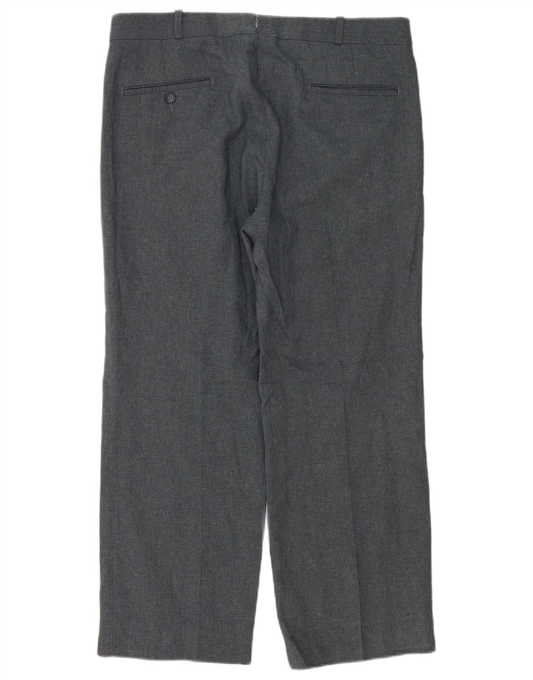 Farah Mens Wide Leg Suit Trousers W32 L26 Grey Polyester