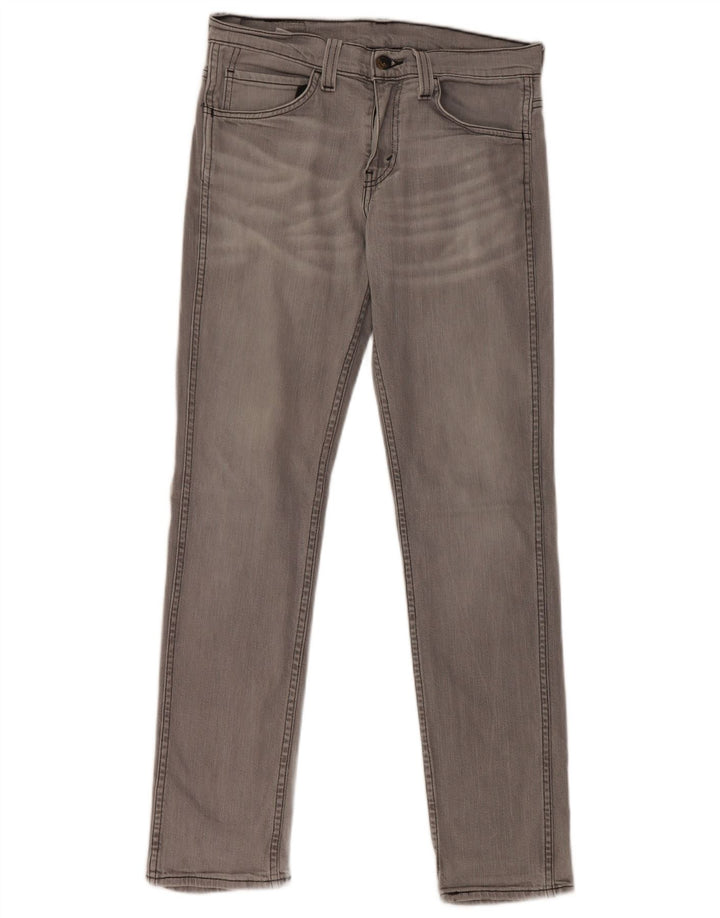 LEVI'S Womens 511 Slim Jeans W30 L32 Grey Cotton