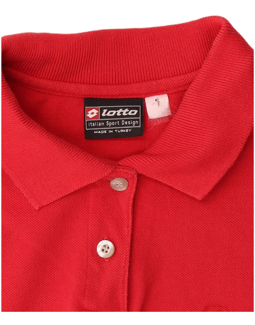 LOTTO Womens Polo Shirt UK 10 Small Red