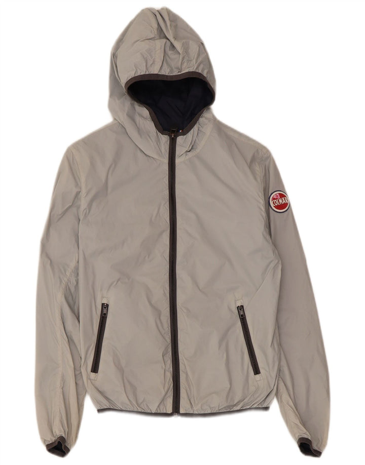 Colmar Boys Hooded Windbreaker Jacket 11-12 Years Grey Polyamide