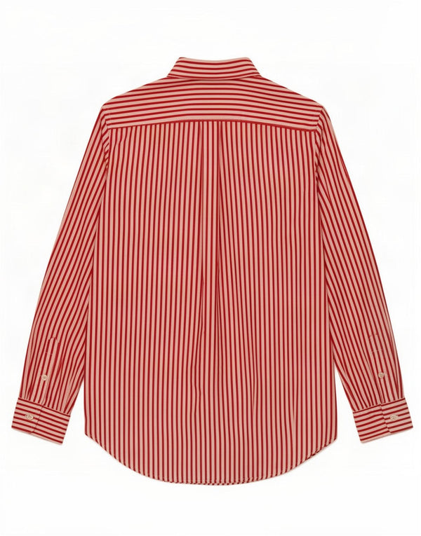 Ralph Lauren Boys Shirt 15-16 Years Red Pinstripe Cotton