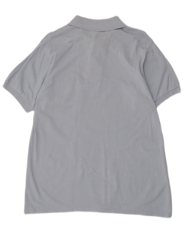 Lacoste Mens Polo Shirt Size 4 Medium Blue Cotton