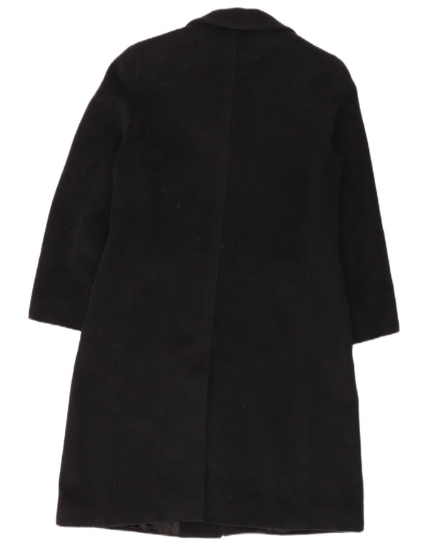 Marella Womens Overcoat UK 14 Large Black Virgin Wool
