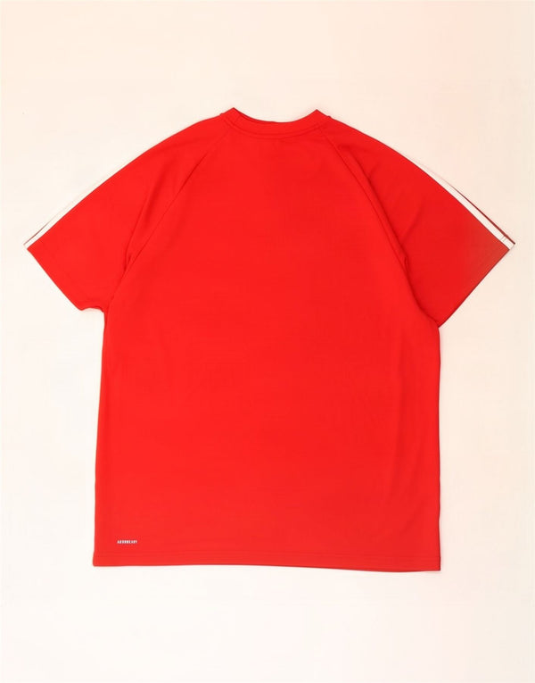 Adidas Mens Aeroready T-Shirt Top 2XL Red Polyester