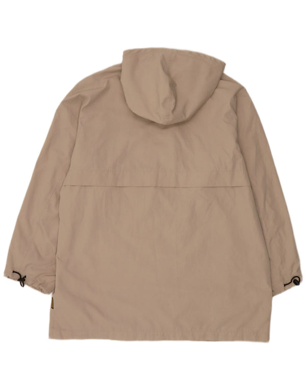 Armani Jeans Mens Hooded Raincoat IT 52 XL Beige Polyester