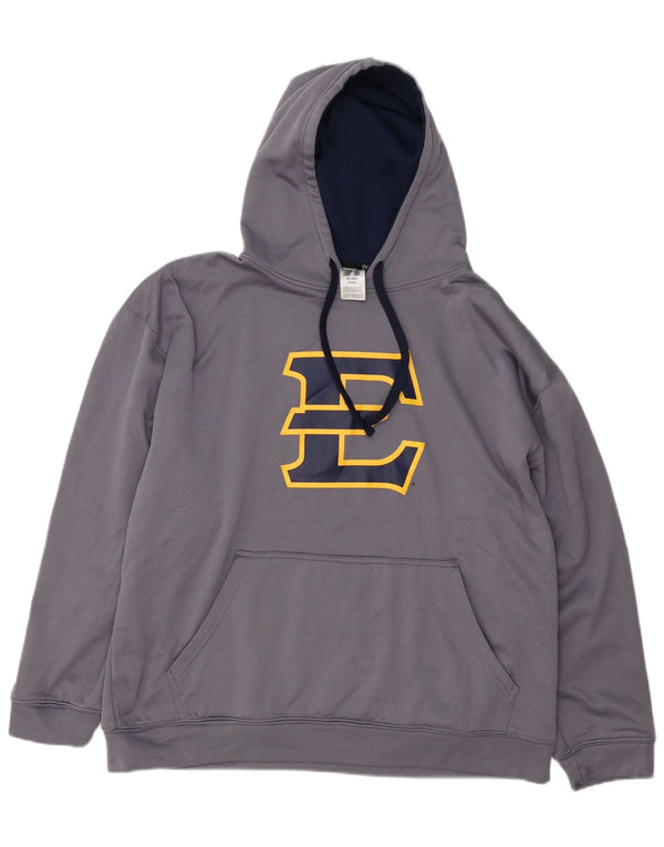 RUSSELL ATHLETIC Mens Hoodie Jumper UK 46/48 XL Grey