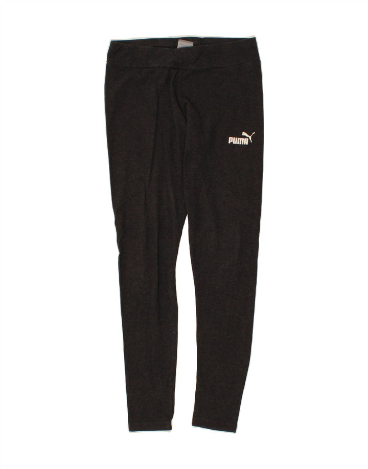 PUMA Womens Leggings UK 14 Medium Grey Flecked Vintage Puma and Second-Hand Puma from Messina Hembry 