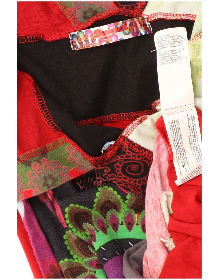 Desigual Womens Graphic A-Line Dress UK 10 Small Multicoloured Floral