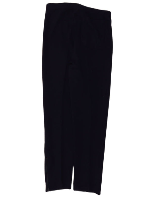 Vintage Womens High Waist Tapered Casual Trousers W28 L27 Navy Blue