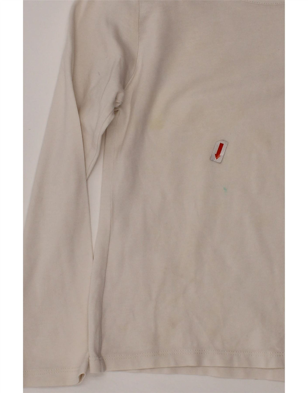 BURBERRY Girls Top Long Sleeve 5-6 Years White Check