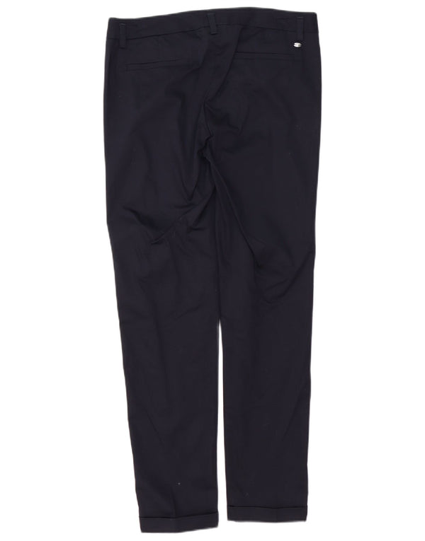 MARELLA Womens EMME Slim Chino Trousers UK 10 Small W32 L30 Navy Blue