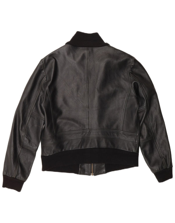 Vintage Mens Leather Jacket UK 38 Medium Black