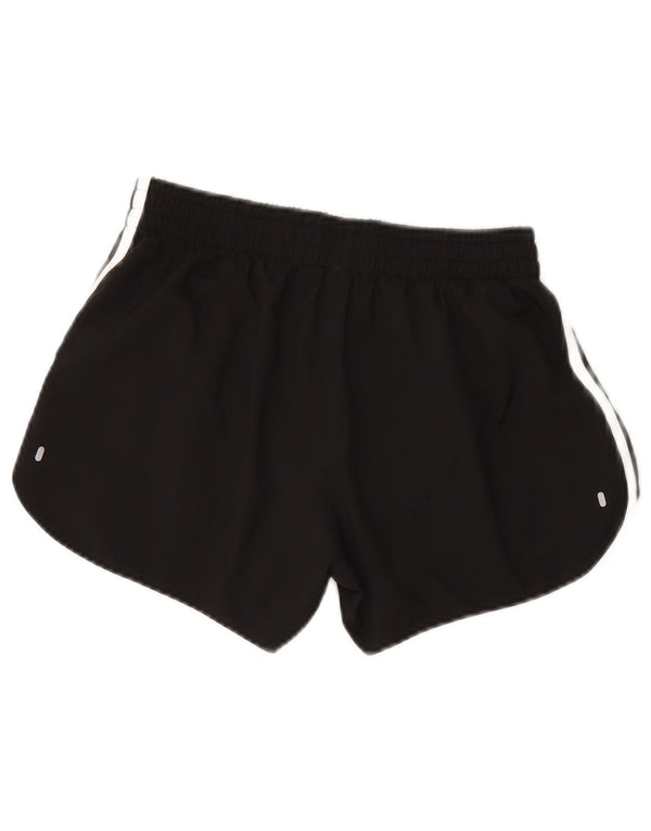 ADIDAS Womens Sport Shorts UK 10 Small  Black Polyester