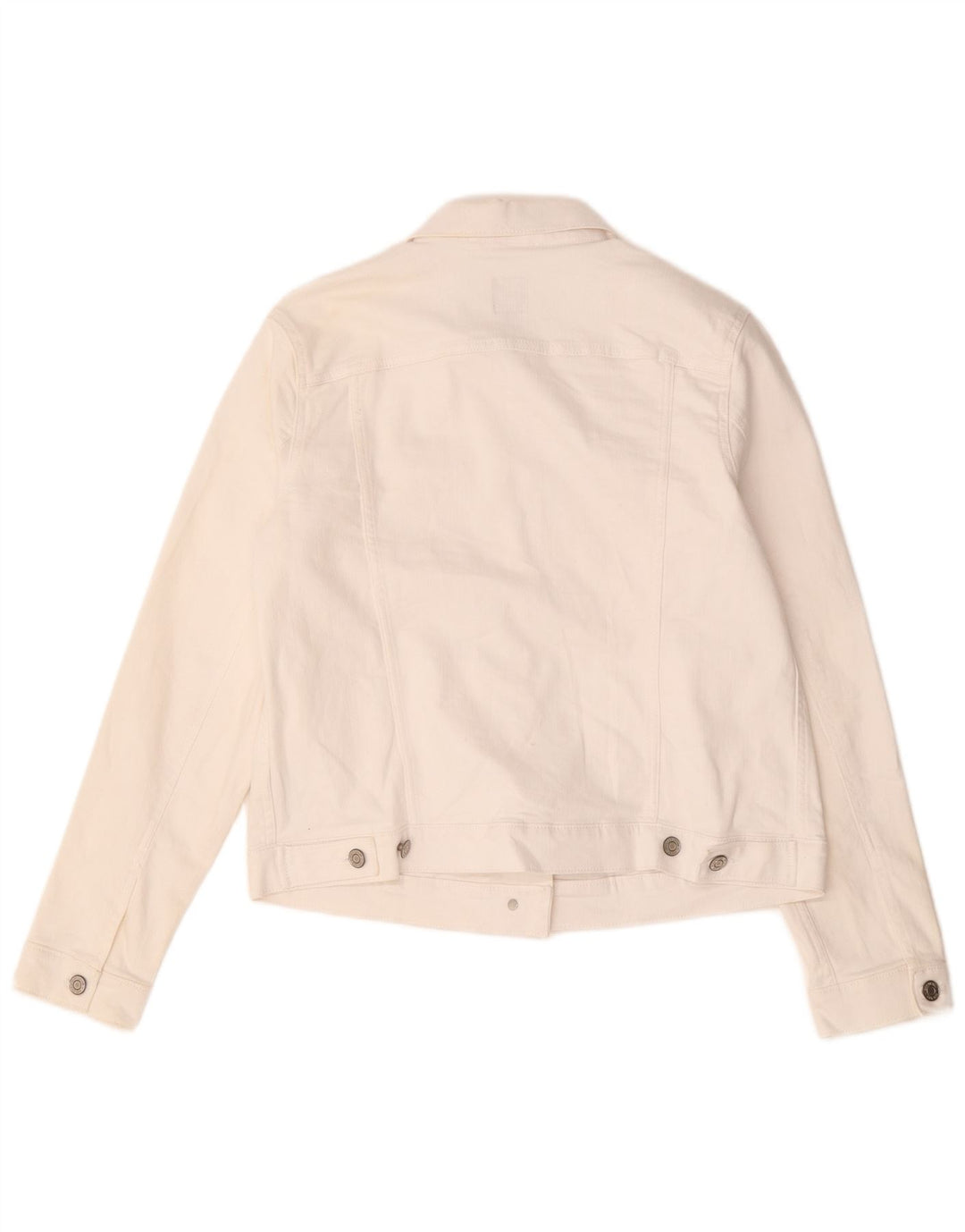 Gap Womens Denim Jacket UK 16 Large White Cotton