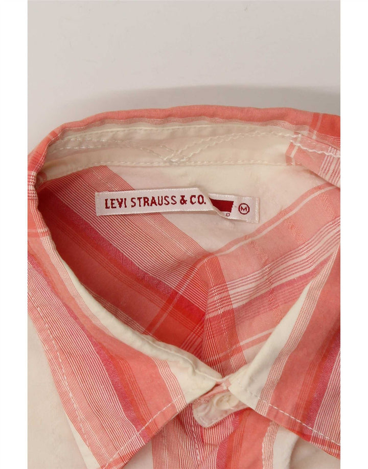Levi's Mens Shirt Medium White Plaid