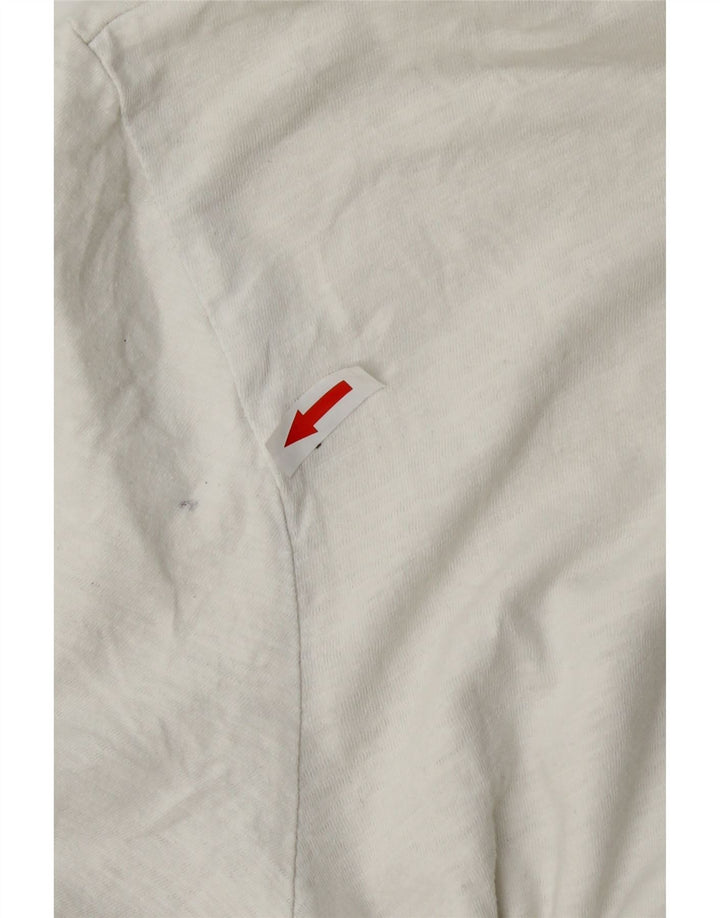 Jack & Jones Mens Polo Shirt Small White Cotton