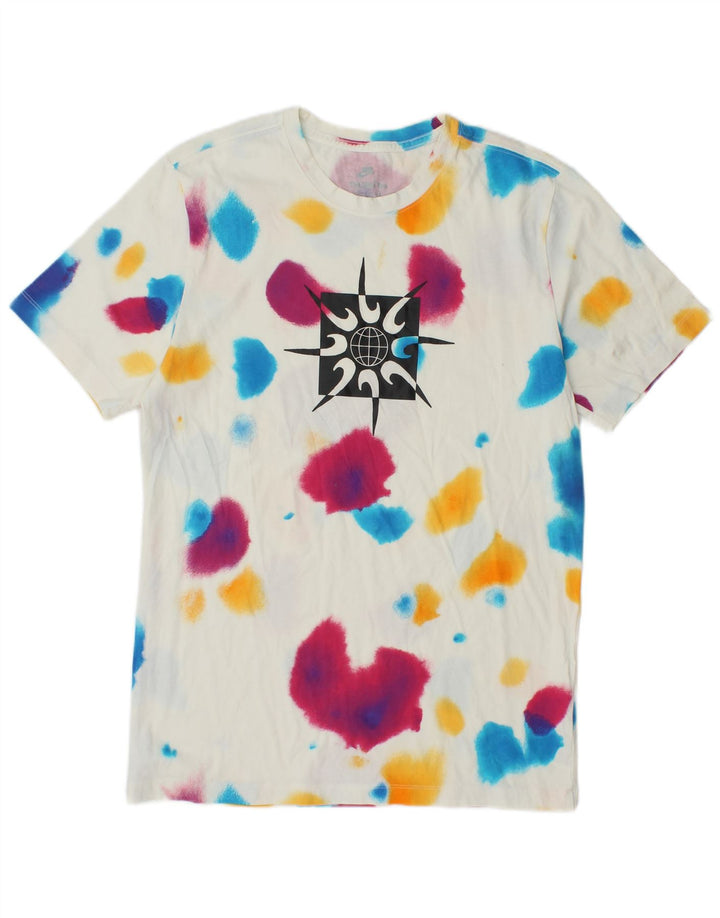 Nike Mens Graphic T-Shirt Top Medium Multicoloured Tie Dye Cotton