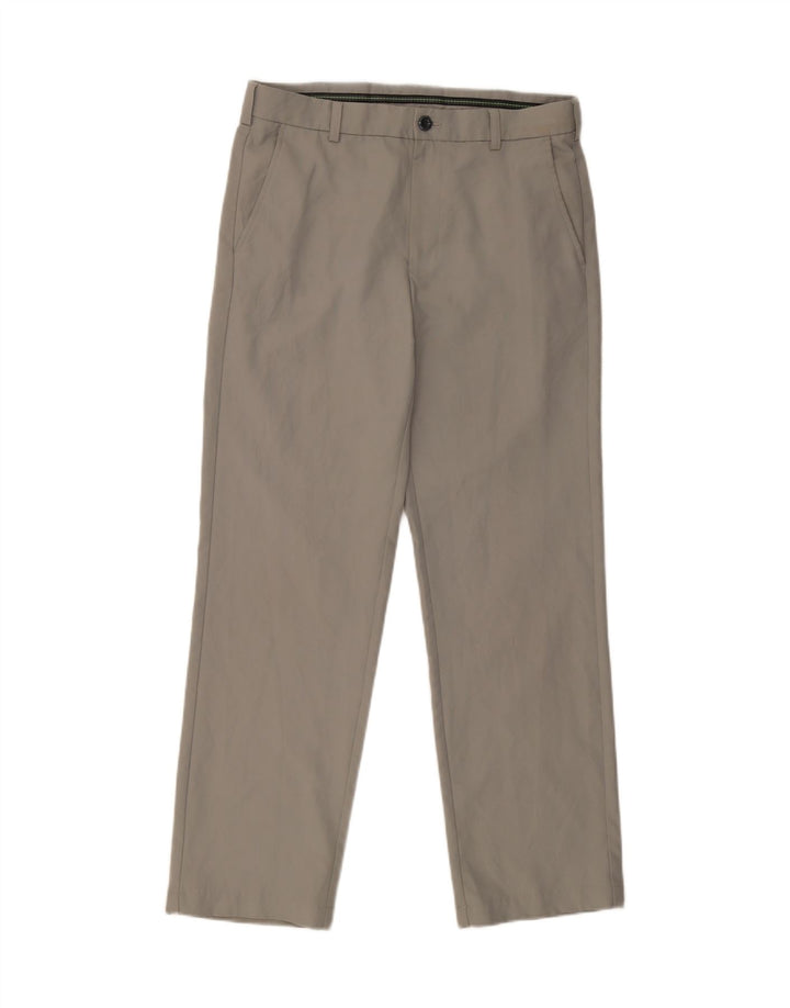 IZOD Mens Golf Slim Fit Chino Trousers W33 L32 Grey Polyester Vintage Izod and Second-Hand Izod from Messina Hembry 