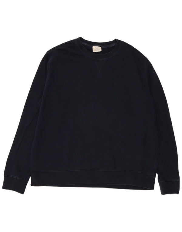 Marks & Spencer Mens Regular Fit Sweatshirt Jumper 3XL Navy Blue Cotton