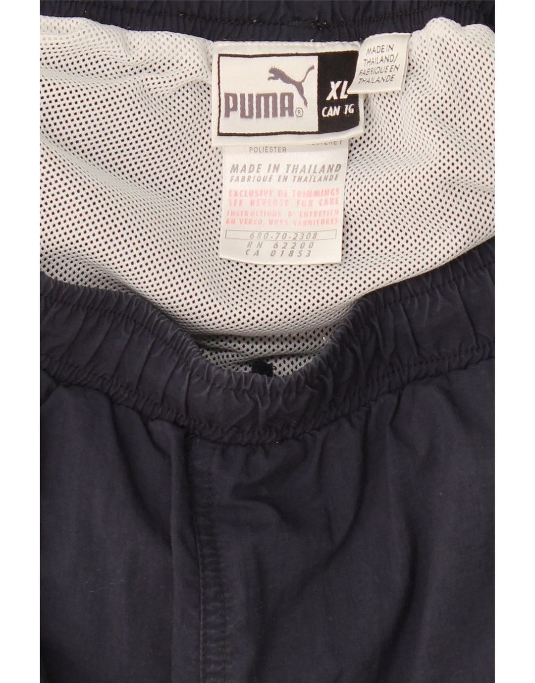 PUMA Mens Sport Shorts XL  Navy Blue Colourblock Polyester Vintage Puma and Second-Hand Puma from Messina Hembry 