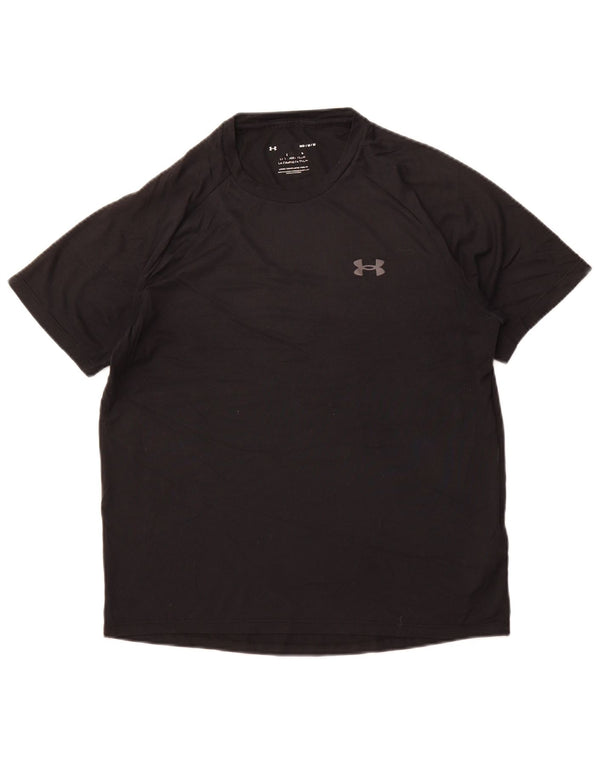 UNDER ARMOUR Mens T-Shirt Top Medium Black Polyester