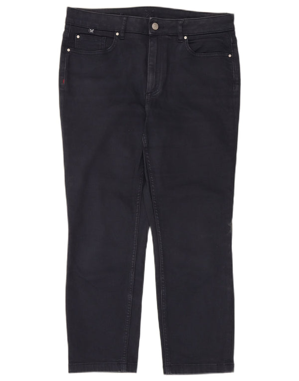 Crew Clothing Womens Cropped Jeans UK 12 Medium W30 L24 Navy Blue Cotton