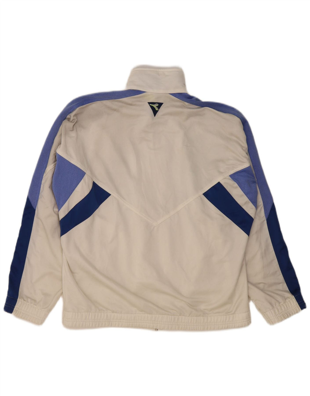 DIADORA Mens Tracksuit Top Jacket UK 40 Medium White Colourblock Polyester
