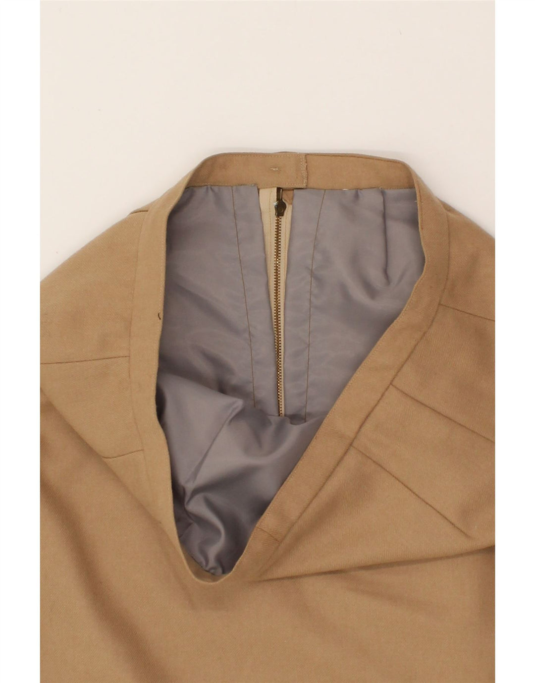 VINTAGE Womens Straight Skirt W32 Large Beige Vintage Vintage and Second-Hand Vintage from Messina Hembry 