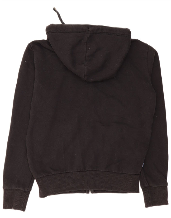 Superdry Mens Zip Hoodie Sweater Small Black Cotton