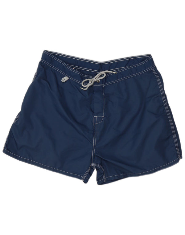 Sundek Mens Swimming Shorts Large Navy Blue Colourblock Nylon