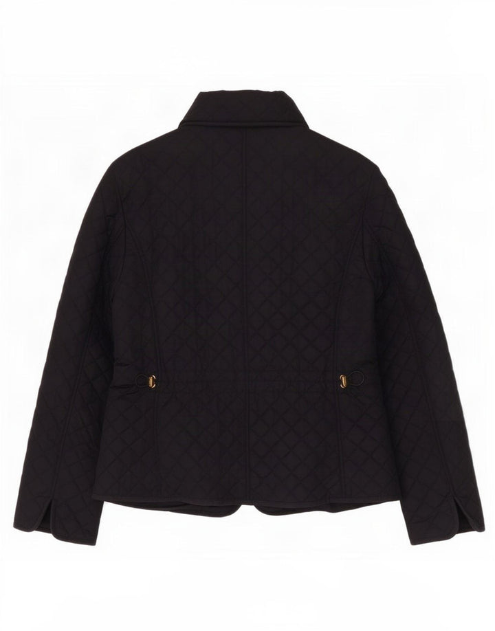 Hobbs Womens Quilted Jacket UK 14 Large Black Nylon